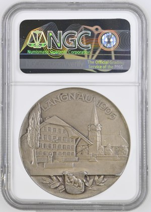 Switzerland - Bern - Silver medal 1906 - Langnau, Cantonal Shooting Festival - NGC MS 64 - Switzerland, Swiss Shooting Medal