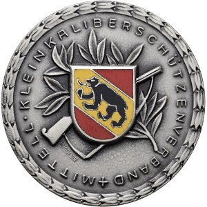 Schweiz - Bern - versilberte Bronzemedaille 1953 - Mittelländischer Kleinkaliberschützenverband 1928-1953 - Switzerland, Swiss Shooting Medal