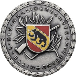 Switzerland - Bern - silver-plated bronze medal 1953 - Mittelländischer Kleinkaliberschützenverband 1928-1953 - Switzerland, Swiss Shooting Medal