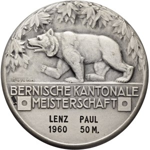 Schweiz - Bern - Silbermedaille 1960 - Bernische Kantonale Meisterschaft - Switzerland, Swiss Shooting Medal