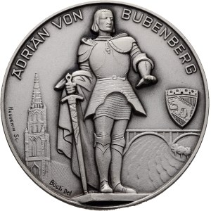 Schweiz - Bern - versilberte Bronzemedaille o. J. - Bernischer Kantonaler Kleinkaliberschützenverband, Serie Meisterschaft