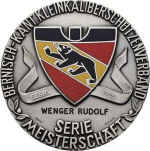 Switzerland - Bern - silver-plated bronze medal n.d. - Bernese Cantonal Smallbore Shooting Association, Championship series - Switzerland, Swiss Shooting Medal