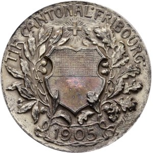 Schweiz - Freiburg - Silbermedaille 1905 - Fribourg, Tir cantonal Fribourgeois