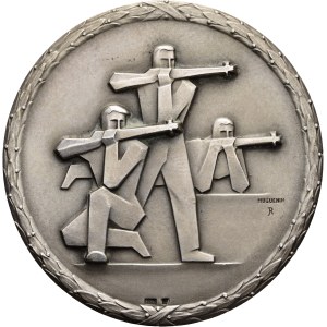 Schweiz - Freiburg - Silbermedaille 1962 - Fribourg, Société cantonale des tireurs Fribourgeois - Switzerland, Swiss Shooting Medal