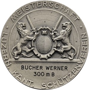 Switzerland - Lucerne - Silver medal n.d. - Lucerne Cantonal Shooting Club - Switzerland, Swiss Shooting Medal