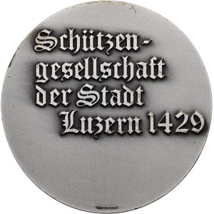 Schweiz - Luzern - versilberte Bronzemedaille o. J. - Schützengesellschaft der Stadt Luzern 1429 - Switzerland, Swiss Shooting Medal