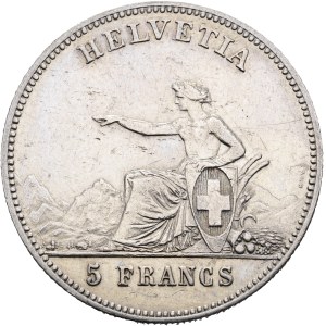 Schweiz - Neuenburg / Neuchâtel - 5 Franken 1863, Schützentaler - La Chaux-de-Fonds, Eidgenössisches Schützenfest / Tir fédéral - Switzerland, 5 Francs Swiss Shooting Thaler