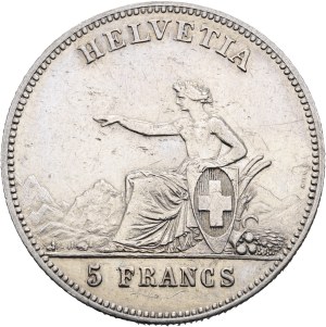 Switzerland - Neuenburg / Neuchâtel - 5 Francs 1863, Schützentaler - La Chaux-de-Fonds, Eidgenössisches Schützenfest / Tir fédéral - Switzerland, 5 Francs Swiss Shooting Thaler