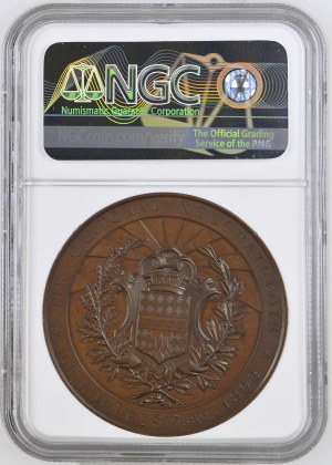 Switzerland - Neuchâtel - Copper medal 1892 - Le Locle, Tir cantonal neuchâtelois - NGC MS 63 BN - Switzerland, Swiss Shooting Medal