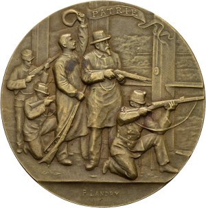 Switzerland - Neuchâtel - Bronze medal 1898 - Neuchâtel, Eidgenössisches Schützenfest / Tir fédéral - Switzerland, Swiss Shooting Medal