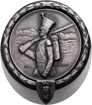 Switzerland - St. Gallen - Silver medal 1914 - Flawil, St. Gallen Cantonal Shooting Festival - Switzerland, Swiss Shooting Medal