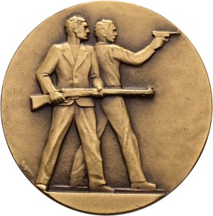 Switzerland - St. Gallen - Bronze medal 1952 - St. Gallen, 50 Jahre Bezirkschützenverband - Switzerland, Swiss Shooting Medal