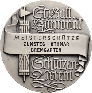 Switzerland - St. Gallen - Silver medal n.d. - St. Gallischer Kantonalschützenverein, Meisterschütze - Switzerland, Swiss Shooting Medal