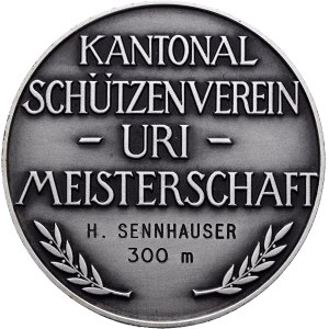 Schweiz - Uri - Silbermedaille o. J. - Kantonal-Schützenverein, Meisterschaft - Switzerland, Swiss Shooting Medal