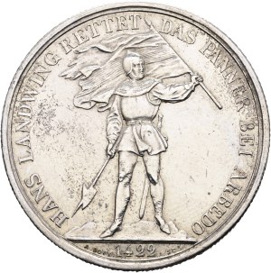 Switzerland - Zug - 5 Francs 1869, Shooting Thaler - Zug, Federal Shooting Festival - Switzerland, 5 Francs Swiss Shooting Thaler
