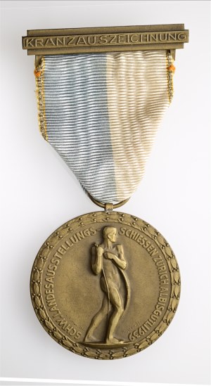 Switzerland - Zurich - Bronze medal 1939 - Zurich Albisgütli, Shooting Society of the City of Zurich, National Exhibition Shooting - Switzerland, Swiss Shooting Medal