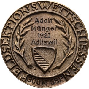 Schweiz - Zürich - Bronzemedaille o. J. - Zürich, Feldsektionswettschiessen, Stapfermedaille
