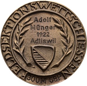 Switzerland - Zurich - Bronze medal n.d. - Zurich, field section shooting competition, Stapfer medal - Switzerland, Swiss Shooting Medal