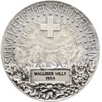 Switzerland - Silver medal 1954 - Swiss Shooting Club, Medal of Honor, William Tell - Switzerland, Swiss Shooting Medal