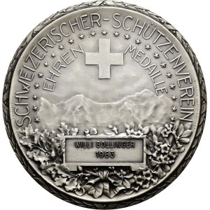 Schweiz - Silbermedaille 1963 - Schweizerischer Schützenverein, Ehrenmedaille, Wilhelm Tell - Switzerland, Swiss Shooting Medal