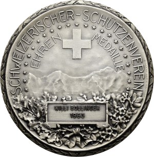 Switzerland - Silver medal 1963 - Swiss Shooting Club, Medal of Honor, William Tell - Switzerland, Swiss Shooting Medal