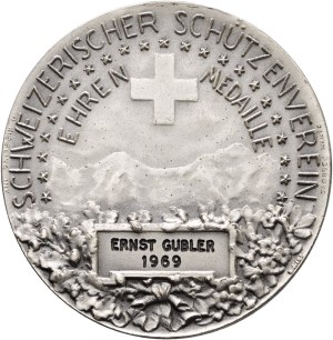 Switzerland - Silver Medal 1969 - Swiss Shooting Club, Medal of Honor, William Tell - Switzerland, Swiss Shooting Medal