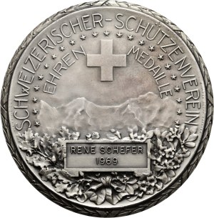 Switzerland - Silver Medal 1969 - Swiss Shooting Club, Medal of Honor, William Tell - Switzerland, Swiss Shooting Medal