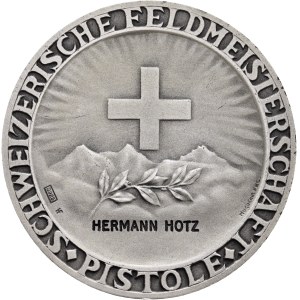 Schweiz - Silbermedaille o. J. - Schweizerischer Schützenverein, Schweizerische Feldmeisterschaft Pistole