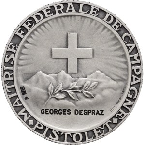 Schweiz - Silbermedaille o. J. - Société Suisse des carabiniers, Maîtrise fédérale de campagne Pistolet