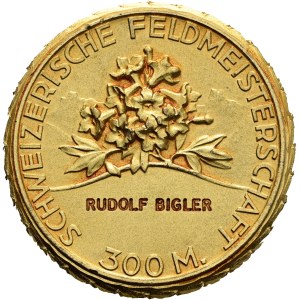 Schweiz - vergoldete Silbermedaille o. J. - Schweizerischer Schützenverein, Schweizerische Feldmeisterschaft 300 m