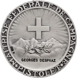 Switzerland - Silver medal n.d. - Société Suisse des carabiniers, Maîtrise fédérale de campagne Pistolet - Switzerland, Swiss Shooting Medal
