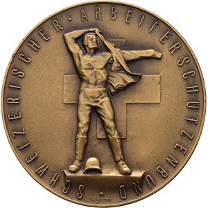 Schweiz - Bronzemedaille o. J. - Schweizerischer Arbeiterschützenbund - Für gute Leistungen in den Bundesübungen - Switzerland, Swiss Shooting Medal