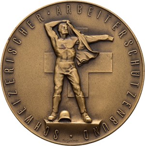 Switzerland - Bronze medal n.d. - Schweizerischer Arbeiterschützenbund - For good performance in the federal exercises - Switzerland, Swiss Shooting Medal