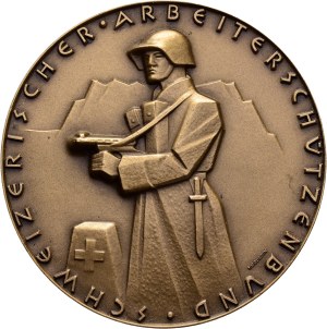 Switzerland - Bronze medal n.d. - Schweizerischer Arbeiterschützenbund - For good performance in the federal exercises - Switzerland, Swiss Shooting Medal