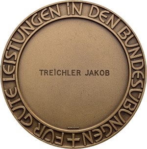 Switzerland - Bronze medal n.d. - Schweizerischer Arbeiterschützenbund - For good performance in the federal exercises - Switzerland, Swiss Shooting Medal