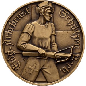 Schweiz - Bronzemedaille 1899 - Eidgenössischer Armbrust-Schützenverband, Verdienstmedaille - Switzerland, Swiss Shooting Medal