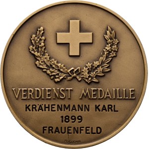Schweiz - Bronzemedaille 1899 - Eidgenössischer Armbrust-Schützenverband, Verdienstmedaille - Switzerland, Swiss Shooting Medal