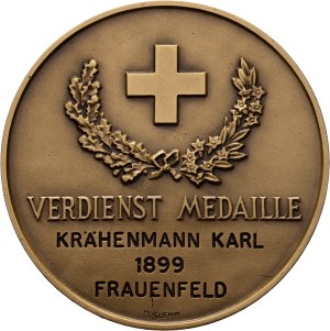 Switzerland - Bronze medal 1899 - Swiss Crossbow Shooting Association, Medal of Merit - Switzerland, Swiss Shooting Medal