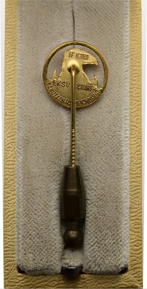 Switzerland - Gold pin no year - Federal Smallbore Shooting Association, Sharpshooter Award - Switzerland, Swiss Shooting Medal
