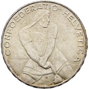 Schweiz - Silbermünze 5 Franken 1939 - Laupen