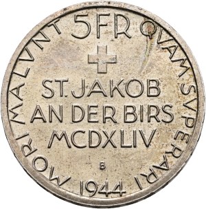 Switzerland - Silver coin 5 Francs 1944 - St. Jakob - Switzerland, 5 Francs