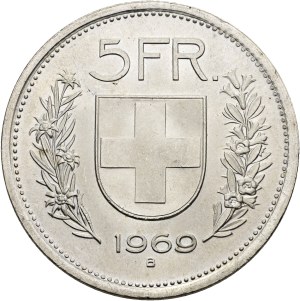 Switzerland - Silver coin 5 Francs 1969 - Switzerland, 5 Francs