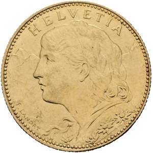 Schweiz - Goldmünze 10 Franken 1911 - Vreneli - nur 100'000 Exemplare - Switzerland, 10 Francs