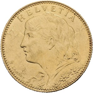 Switzerland - Gold coin 10 Francs 1911 - Vreneli - only 100'000 pieces - Switzerland, 10 Francs