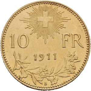 Switzerland - Gold coin 10 Francs 1911 - Vreneli - only 100'000 pieces - Switzerland, 10 Francs