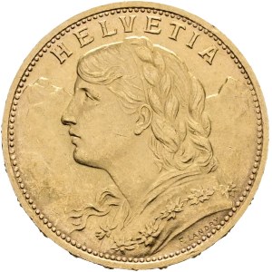 Schweiz - Goldmünze 20 Franken 1926 - Vreneli - nur 50'000 Exemplare - Switzerland, 20 Francs