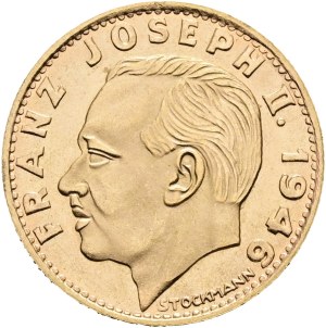 Liechtenstein - Gold coin 10 francs 1946 - Franz Josef II