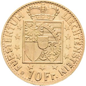 Liechtenstein - Goldmünze 10 Franken 1946 - Franz Josef II