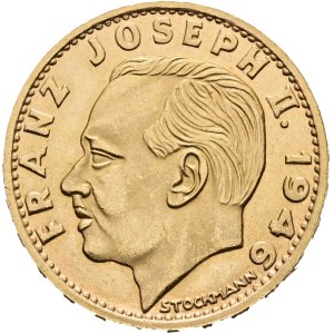 Liechtenstein - Goldmünze 20 Franken 1946 - Franz Josef II