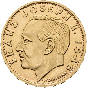 Liechtenstein - Gold coin 20 francs 1946 - Franz Josef II